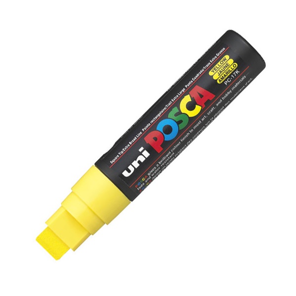 UNI POSCA Marker Pen PC-17K Extra-Broad - Yellow