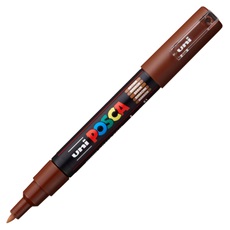 UNI POSCA Marker Pen PC-1M Extra-Fine - Brown