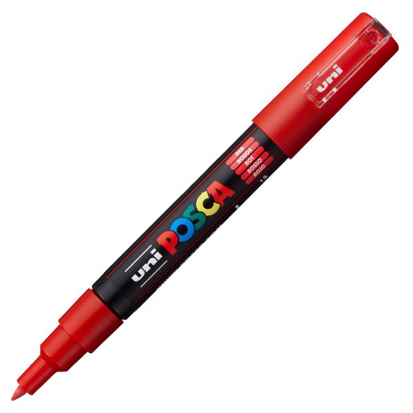 UNI POSCA Marker Pen PC-1M Extra-Fine - Red