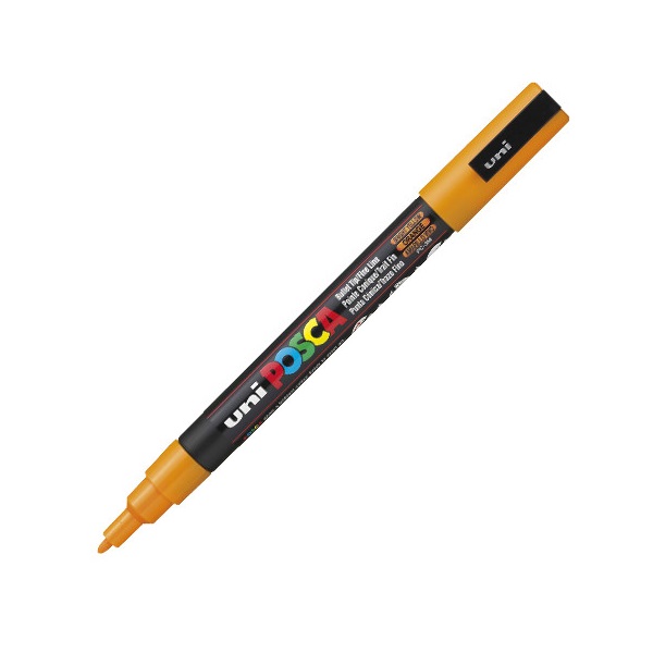 UNI POSCA Marker Pen PC-3M Fine - Bright Yellow