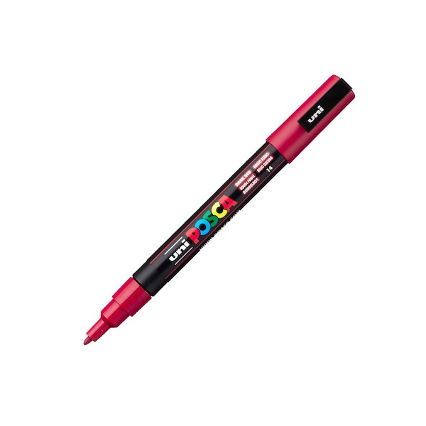 UNI POSCA Marker Pen PC-3M Fine - Dark Red