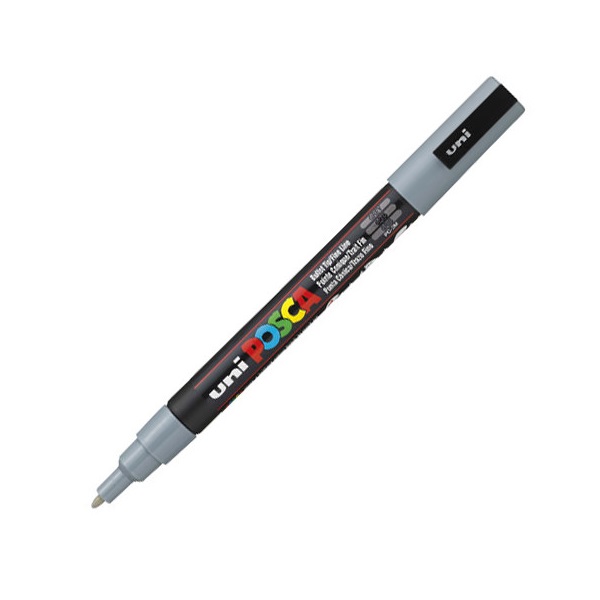 UNI POSCA Marker Pen PC-3M Fine - Grey