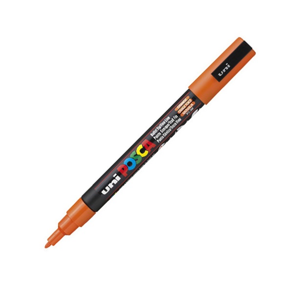 UNI POSCA Marker Pen PC-3M Fine - Orange