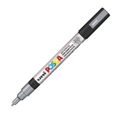 UNI POSCA Marker Pen PC-3M Fine - Silver
