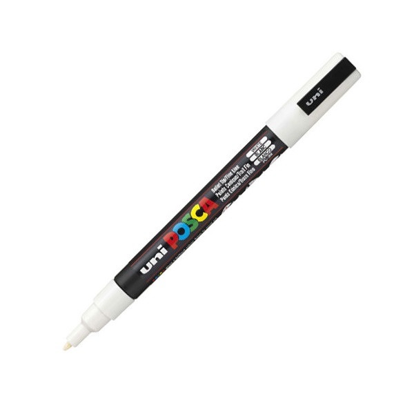 UNI POSCA Marker Pen PC-3M Fine - White