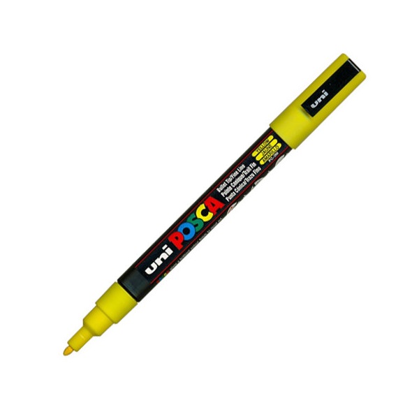 UNI POSCA Marker Pen PC-3M Fine - Yellow