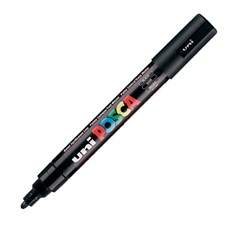 UNI POSCA Marker Pen PC-5M Medium - Black