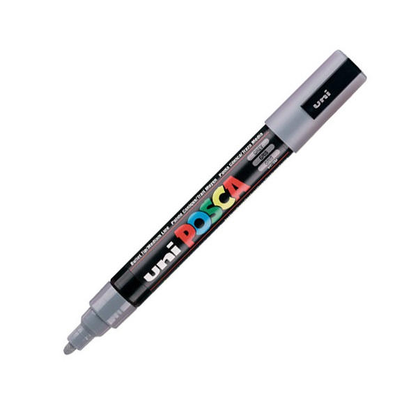 UNI POSCA Marker Pen PC-5M Medium - Grey