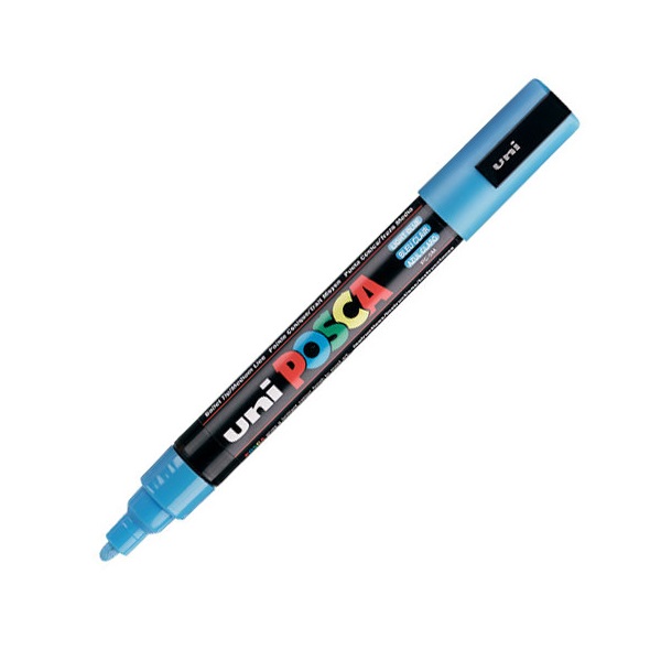 UNI POSCA Marker Pen PC-5M Medium - Light Blue