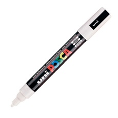 UNI POSCA Marker Pen PC-5M Medium - White