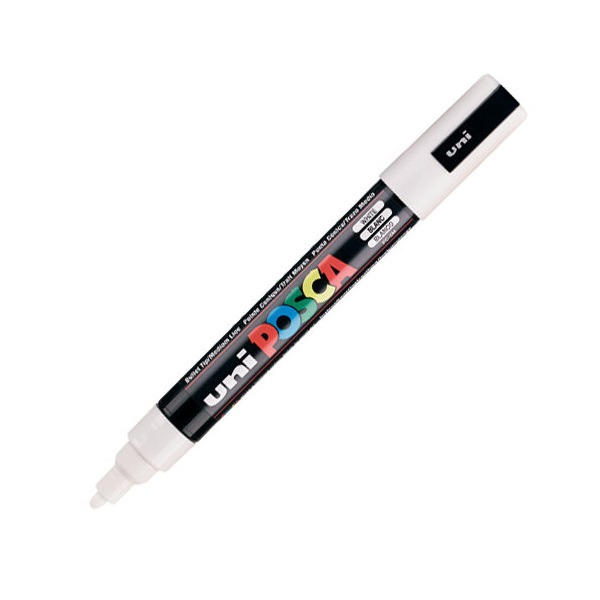 UNI POSCA Marker Pen PC-5M Medium - White