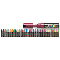 UNI POSCA Marker Pen PC-8K Broad Chisel - Brown