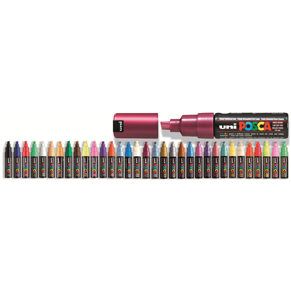 UNI POSCA Marker Pen PC-8K Broad Chisel - Brown