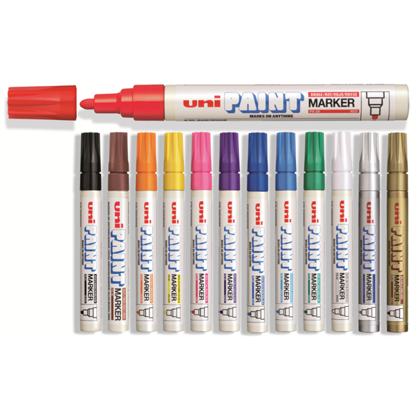 UNI Paint Marker Pen Medium PX-20 - Shiny Silver