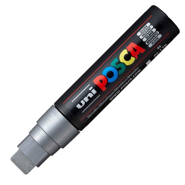 UNI POSCA Marker Pen PC-17K Extra-Broad - Silver