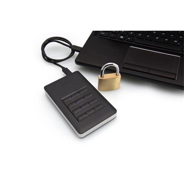VERBATIM 2,5" külső HDD, 1TB, USB 3.1, 256 bit AES hardveres titkosítás, GDPR, "Secure Portable", fekete