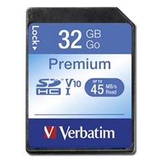 VERBATIM Memóriakártya, SDHC, 32GB, Class 10