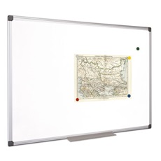 VICTORIA Fehértábla, mágneses, 100x150 cm, alumínium keret, VICTORIA
