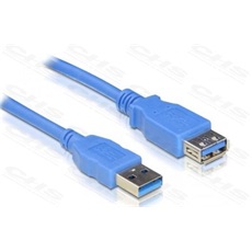 WIRETEK kábel USB 3.0 Hosszabbító A-A, 1.8m, Male/Female