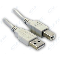 WIRETEK kábel USB Összekötő A-B, 3m, Male/Male