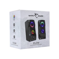 White Shark FLOW RGB Hangszóró, 2.0, 6W, RGB LED