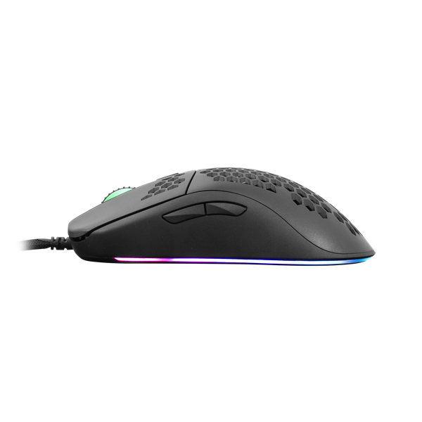 WHITE SHARK GM-5007B GALAHAD gamer egér, fekete, 6400 dpi