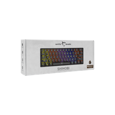 White Shark GK-2022B/BR-HU SHINOBI MAGYAR!! 60%-os fekete mechanikus (barna switch) gamer billentyűzet