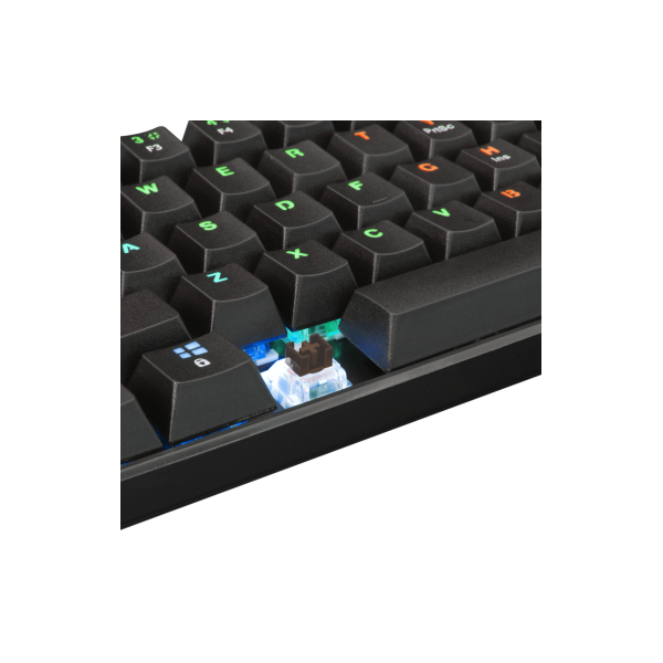 White Shark GK-2022B/BR-HU SHINOBI MAGYAR!! 60%-os fekete mechanikus (barna switch) gamer billentyűzet