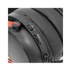 WHITE SHARK GORILLA-B/R, GH-2341-B/R gamer fejhallgató, fekete/piros, (3.5 Jack)