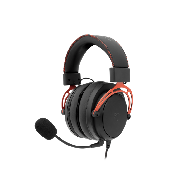 WHITE SHARK GORILLA-B/R, GH-2341-B/R gamer fejhallgató, fekete/piros, (3.5 Jack)