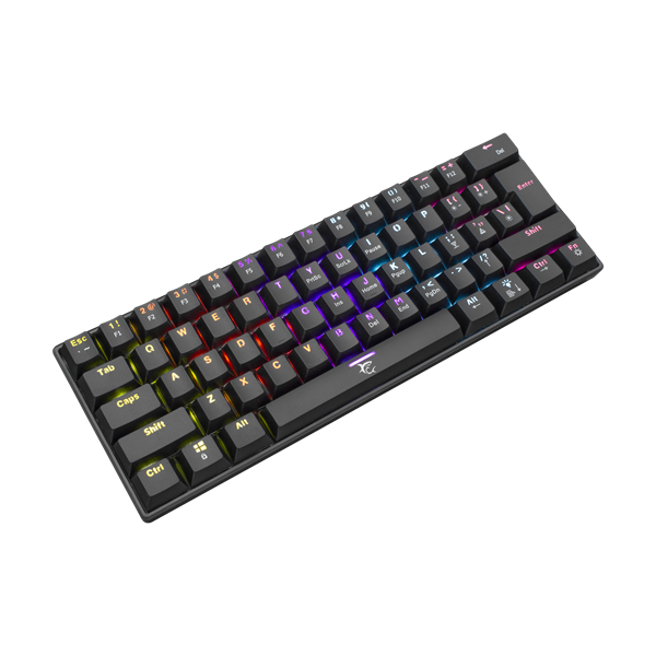 WHITE SHARK SHINOBI mechanikus (red switch) gamer billentyűzet, fekete (magyar)