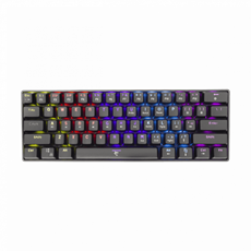 WHITE SHARK SHINOBI mechanikus (blue switch) gamer billentyűzet, fekete (magyar)