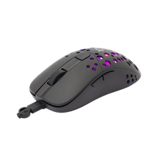 WHITE SHARK TRISTAN GM-9004 gamer egér, 7D, fekete, 12000 dpi, RGB