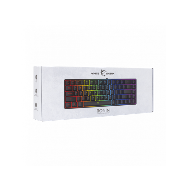 WHITE SHARK WS GK-2201B-HU RONIN-B fekete magyar!! membrán gamer billentyűzet
