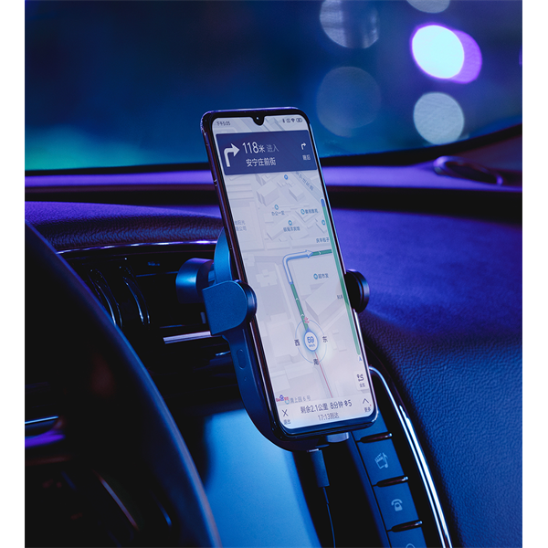 XIAOMI Mi 20W Wireless Car Charger autós vezeték nélküli töltő, Fekete