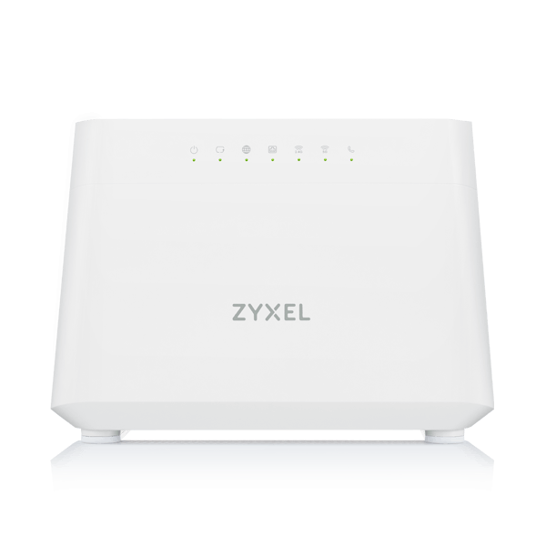 ZYXEL ADSL/VDSL2 Modem + Wireless Router Dual Band AX1800 + 4x(1000Mbps) + 1xUSB + 2xFXS port, DX3301-T0-EU01V1F
