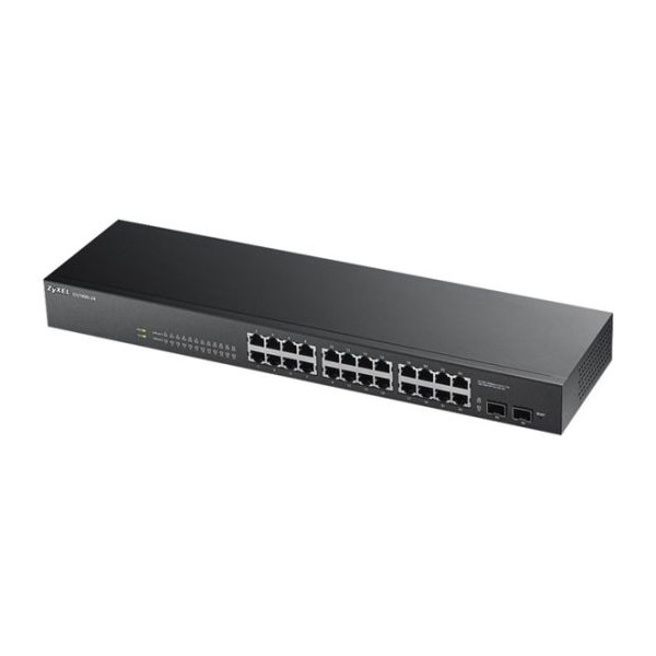 ZYXEL Switch 24x1000Mbps+2xSFP Smart Menedzselhető