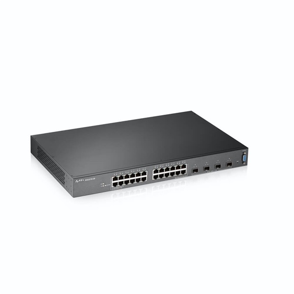 ZYXEL Switch 24x1000Mbps + 4x10GbE SFP+ port L2+ Menedzselhető