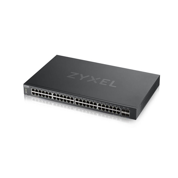ZYXEL Switch 48x1000Mbps + 4xGigabit kombó SFP+, Fémházas Menedzselhető, Rackes (48GbE port), XGS1930-52-EU0101F
