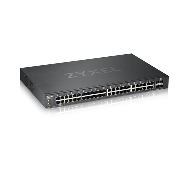 ZYXEL Switch 48x1000Mbps + 4xGigabit kombó SFP+, Fémházas Menedzselhető, Rackes (48GbE port), XGS1930-52-EU0101F