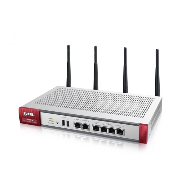 ZYXEL Wireless Tűzfal USG60W N300 4 x 1000Mbps LAN / DMZ + 2 x 1000 Mbps WAN+ UTM licensz bundle