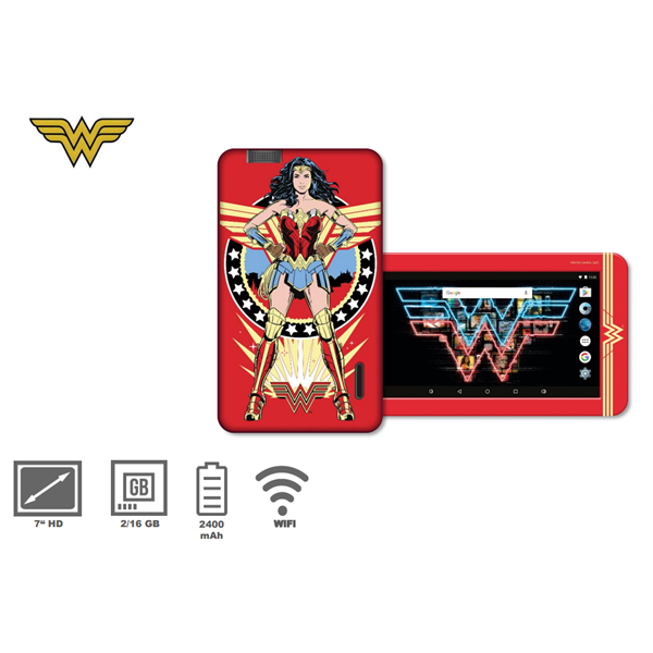 eSTAR 7“ Wonder Woman HERO Kids Tablet (7"/Rockchip3326/16GB/2GB/2400mAh/WiFi)