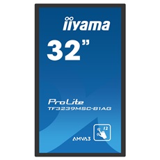 iiyama 24/7 interaktív kijelző, 31,5", 1920x1080, 16:9, 500cd, 8ms, 3000:1,VGA/HDMI/DP, TF3239MSC, fekete