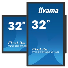 iiyama 24/7 interaktív kijelző, 31,5", 1920x1080, 16:9, 500cd, 8ms, 3000:1,VGA/HDMI/DP, TF3239MSC, fekete