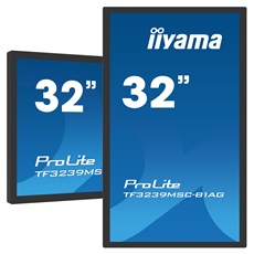 iiyama 24/7 interaktív kijelző, 31,5", 1920x1080, 16:9, 500cd, 8ms, 3000:1,VGA/HDMI/DP, TF3239MSC, fekete