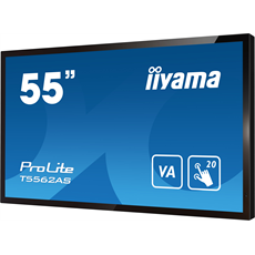 iiyama 24/7 interaktív kijelző, 54,6", 3840x2160, 16:9, 500cd, 8ms, 1200:1, HDMI/USB/Ethernet, T5562AS