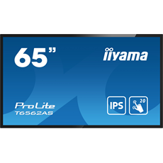 iiyama 24/7 interaktív kijelző, 64,5", 3840x2160, 16:9, 500cd, 8ms, 1200:1, HDMI/USB/Ethernet, T6562AS