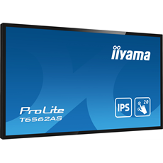 iiyama 24/7 interaktív kijelző, 64,5", 3840x2160, 16:9, 500cd, 8ms, 1200:1, HDMI/USB/Ethernet, T6562AS