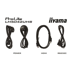 iiyama Prolite 18/7 VA LFD 49.5" LH5042UHS-B3, 3840x2160, 16:9, 500cd/m2, 9ms, DVI/VGA/HDMI/DP/USB, fekete, pivot