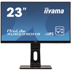 iiyama Prolite monitor, IPS, 23", 1920x1080, 16:9, 250cd, 4ms, DVI/VGA/HDMI, Hangszóró, fekete, pivot,állítható mag.